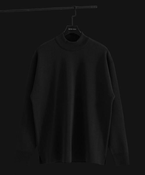 新作》【WEB限定】SILVER WOOL MOCK NECK KNIT ｜大人気/保温/毛玉防止