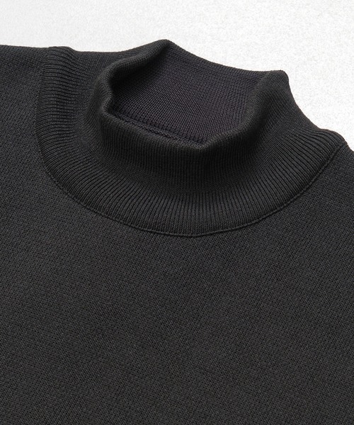 UNITED TOKYO（ユナイテッドトウキョウ）の「完売目前【WEB限定】SILVER WOOL MOCK NECK KNIT　｜大人気/保温/毛玉防止/洗える/ 静電気防止/抗菌防臭/冬服/オフィスカジュアル/通勤/インナー/ハイネック/モックネック（ニット/セーター・メンズ・ライトグレー/ダークグレー/ブラック/グレイッシュベージュ/オフホワイト・1/2/3）」の8枚目の写真