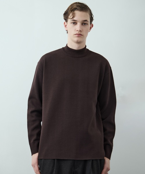 セール】完売目前【WEB限定】SILVER WOOL MOCK NECK KNIT ｜大人気