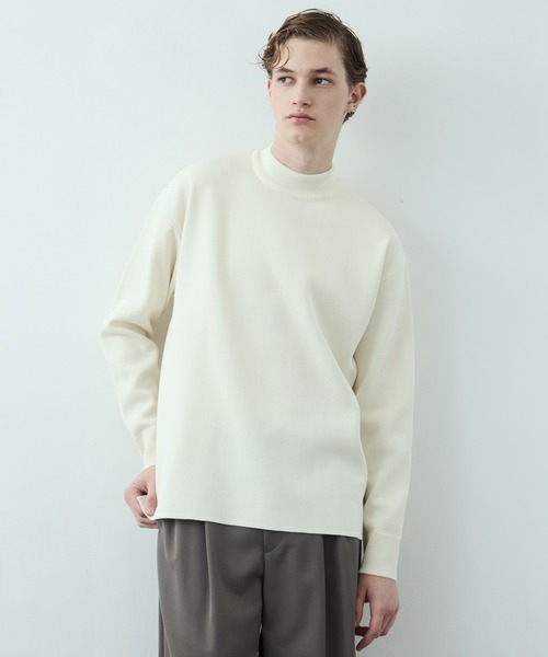 新作》【WEB限定】SILVER WOOL MOCK NECK KNIT ｜大人気/保温/毛玉防止