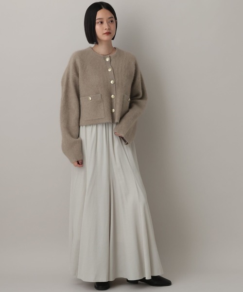 A part by（アパートバイ）の「CNラクーンコンキンボタンカーディガン（カーディガン/ボレロ・レディース・キャメル/ボルドー/グレー/ホワイト系その他6・FREE）」の13枚目の写真