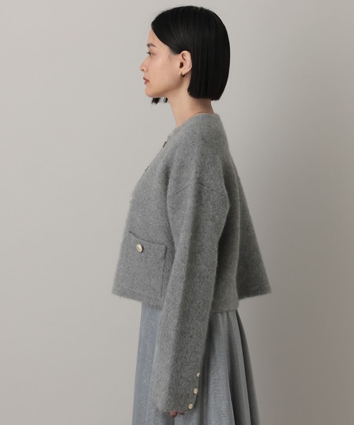 A part by（アパートバイ）の「CNラクーンコンキンボタンカーディガン（カーディガン/ボレロ・レディース・キャメル/ボルドー/グレー/ホワイト系その他6・FREE）」の20枚目の写真