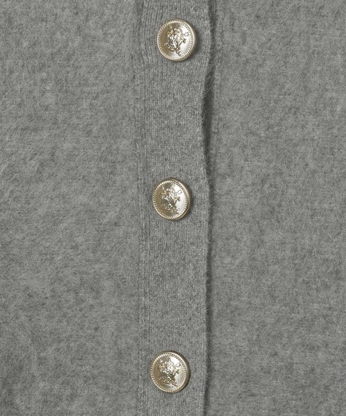 A part by（アパートバイ）の「CNラクーンコンキンボタンカーディガン（カーディガン/ボレロ・レディース・キャメル/ボルドー/グレー/ホワイト系その他6・FREE）」の9枚目の写真