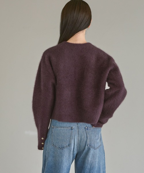 【新品タグ付き】A part by CNラクーンコンキンボタンカーディガン A part by（アパートバイ） カーディガン CNラクーンコンキンボタン