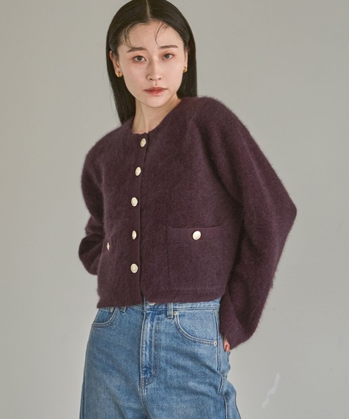 CNラクーンコンキンボタンカーディガン（カーディガン/ボレロ）｜A