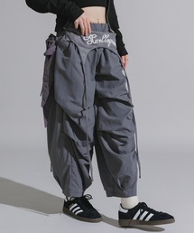 Chick | Separate-fabric Docking Layered Nylon Pants / 別生地ドッキング レイヤードナイロンパンツ(その他パンツ)