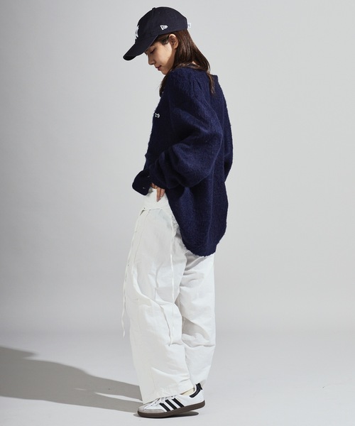 Chick(チック)の「Separate-fabric Docking Layered Nylon Pants / 別生地ドッキング レイヤードナイロンパンツ(その他パンツ・レディース・ホワイト/グレー・FREE)」の9枚目の写真