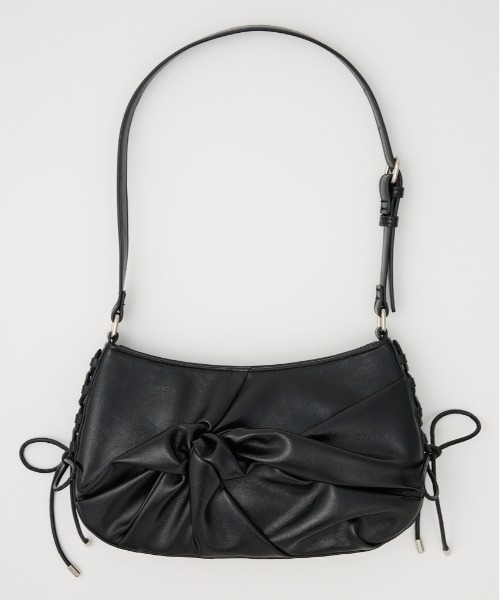 SLY（スライ）の「TWIST GATHER HAND BAG ツイスト ギャザー ハンドバッグ（ハンドバッグ・レディース・ブラック/レッド/ベージュ・FREE）」の2枚目の写真