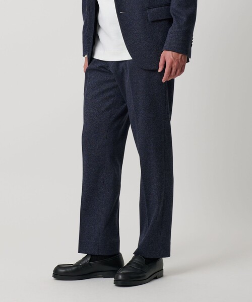 A DAY IN THE LIFE UNITED ARROWS（アデイインザライフユナイテッドアローズ）の「メランジ ジャージーチェック ノープリーツ スラックス-セットアップ対応-＜A DAY IN THE LIFE＞（スラックス・メンズ・モカ/ダークグレー/ネイビー・XL/S/M/L）」の4枚目の写真