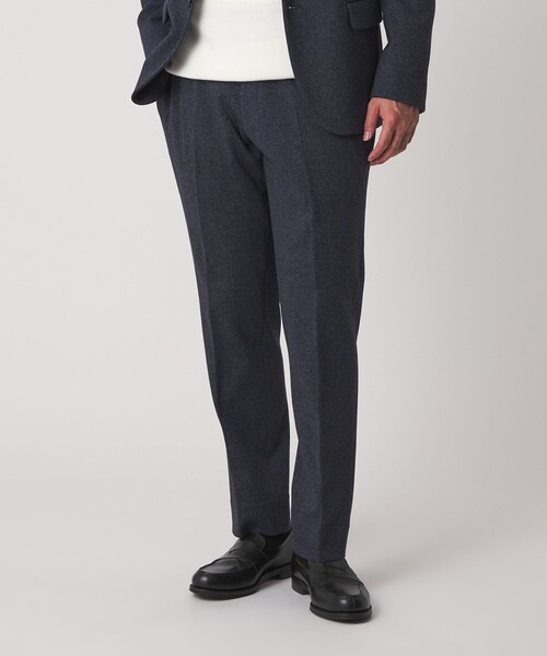 A DAY IN THE LIFE UNITED ARROWS（アデイインザライフユナイテッドアローズ）の「メランジ ジャージーチェック ノープリーツ スラックス-セットアップ対応-＜A DAY IN THE LIFE＞（スラックス・メンズ・モカ/ダークグレー/ネイビー・XL/S/M/L）」の6枚目の写真