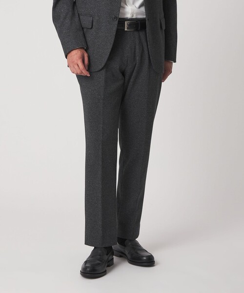 A DAY IN THE LIFE UNITED ARROWS（アデイインザライフユナイテッドアローズ）の「メランジ ジャージーチェック ノープリーツ スラックス-セットアップ対応-＜A DAY IN THE LIFE＞（スラックス・メンズ・モカ/ダークグレー/ネイビー・XL/S/M/L）」の7枚目の写真