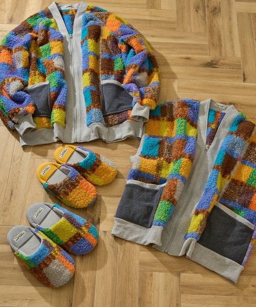 に*う様 niko and ...　ニコアンド　カラフルチェックハンテン　完売 オリジナル カラフルチェックハンテン（ルームウェア/パジャマ）｜niko