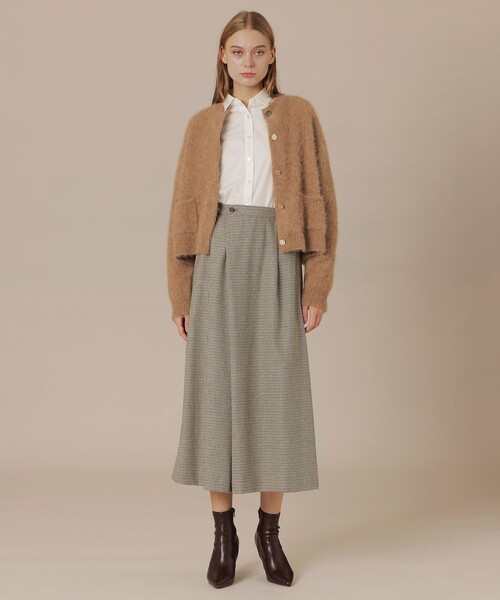 MACKINTOSH LONDON(マッキントッシュ ロンドン)の「【婦人画報11月号掲載】レーヨンウールハウンドトゥースパンツ(その他パンツ・レディース・ベージュ/ダークブラウン・40/38)」の11枚目の写真