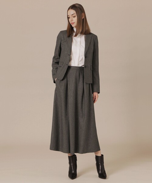 MACKINTOSH LONDON(マッキントッシュ ロンドン)の「【婦人画報11月号掲載】レーヨンウールハウンドトゥースパンツ(その他パンツ・レディース・ベージュ/ダークブラウン・40/38)」の10枚目の写真