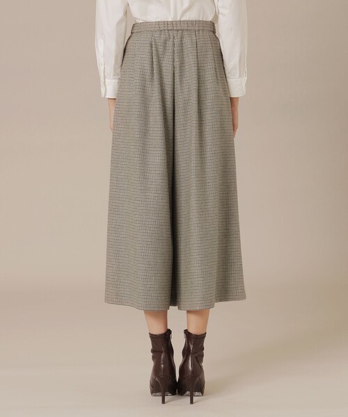 MACKINTOSH LONDON(マッキントッシュ ロンドン)の「【婦人画報11月号掲載】レーヨンウールハウンドトゥースパンツ(その他パンツ・レディース・ベージュ/ダークブラウン・40/38)」の7枚目の写真