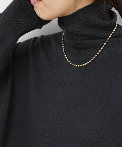 JOURNAL STANDARD relume（ジャーナルスタンダード　レリューム）の「RELUME ボールチェーン3ボンセットネックレス（ネックレス・レディース・ゴールド/シルバー・FREE）」の3枚目の写真