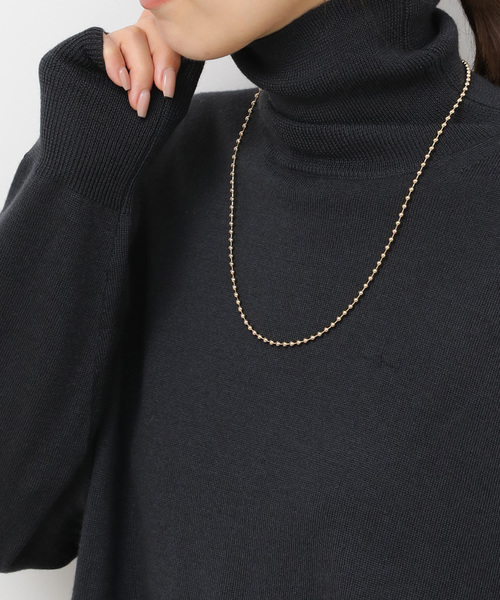 JOURNAL STANDARD relume（ジャーナルスタンダード　レリューム）の「RELUME ボールチェーン3ボンセットネックレス（ネックレス・レディース・ゴールド/シルバー・FREE）」の4枚目の写真