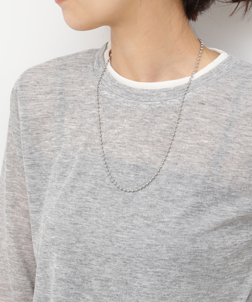 JOURNAL STANDARD relume（ジャーナルスタンダード　レリューム）の「RELUME ボールチェーン3ボンセットネックレス（ネックレス・レディース・ゴールド/シルバー・FREE）」の7枚目の写真