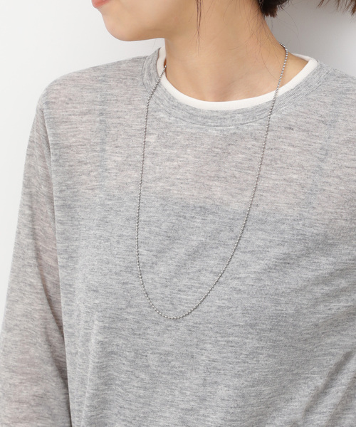 JOURNAL STANDARD relume（ジャーナルスタンダード　レリューム）の「RELUME ボールチェーン3ボンセットネックレス（ネックレス・レディース・ゴールド/シルバー・FREE）」の8枚目の写真