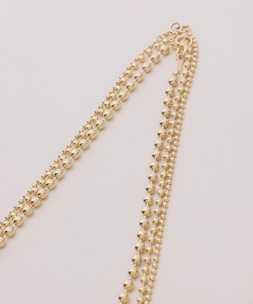 JOURNAL STANDARD relume（ジャーナルスタンダード　レリューム）の「RELUME ボールチェーン3ボンセットネックレス（ネックレス・レディース・ゴールド/シルバー・FREE）」の20枚目の写真