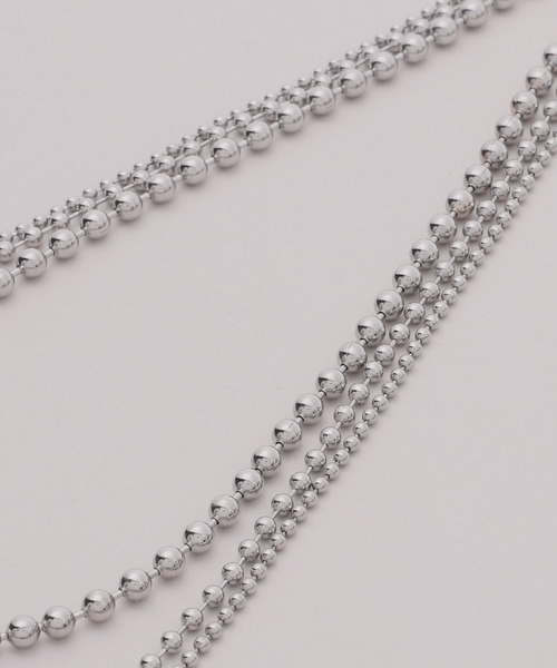 JOURNAL STANDARD relume（ジャーナルスタンダード　レリューム）の「RELUME ボールチェーン3ボンセットネックレス（ネックレス・レディース・ゴールド/シルバー・FREE）」の22枚目の写真