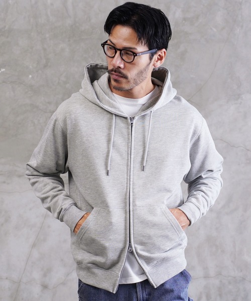 jiggys shop（ジギーズショップ）の「ワンポイント刺繍 裏毛 ジップ