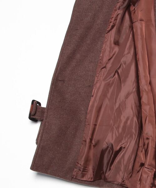 FREE STYLISTS（フリー スタイリスト）の「YUGA_YGMC  Wool-like trench coat（トレンチコート・レディース・ブラウン/オフホワイト・FREE）」の4枚目の写真