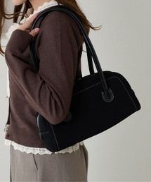 apres jour clair | 【apres jour clair】フェイクスエードスクエアボストンバッグ(ハンドバッグ)
