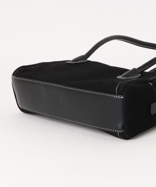 apres jour clair（アプレジュールクレア）の「【apres jour clair】フェイクスエードスクエアボストンバッグ（ハンドバッグ・レディース・ブラック/ブラウン系その他・FREE）」の11枚目の写真