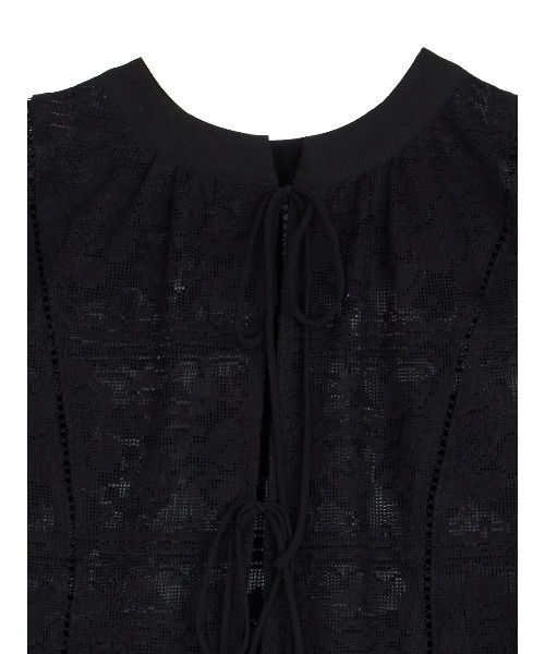 Ameri（アメリ）の「2WAY LACE PEPLUM BLOUSE（シャツ/ブラウス・レディース・ブラック/オフホワイト・FREE）」の11枚目の写真