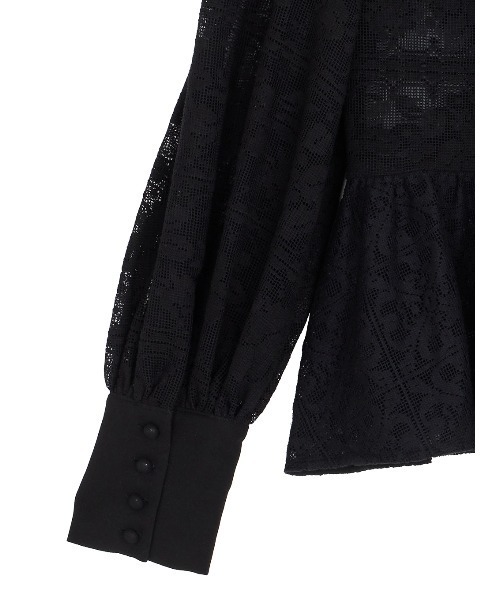 Ameri（アメリ）の「2WAY LACE PEPLUM BLOUSE（シャツ/ブラウス・レディース・ブラック/オフホワイト・FREE）」の16枚目の写真