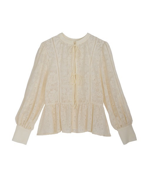 2WAY LACE PEPLUM BLOUSE（シャツ/ブラウス）｜Ameri（アメリ）の