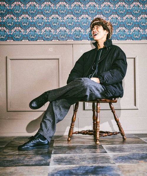 niko and...（ニコアンド）の「ツータックテーパードパンツ（スラックス・メンズ・その他1/チャコール/ベージュ/ライトグレー/ブラウン/ブラック・MEDIUM/LARGE）」の21枚目の写真