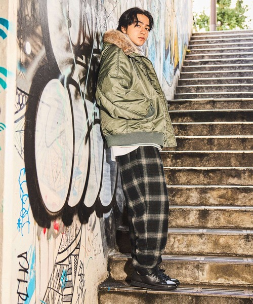 ツータックテーパードパンツ（スラックス）｜niko and（ニコアンド