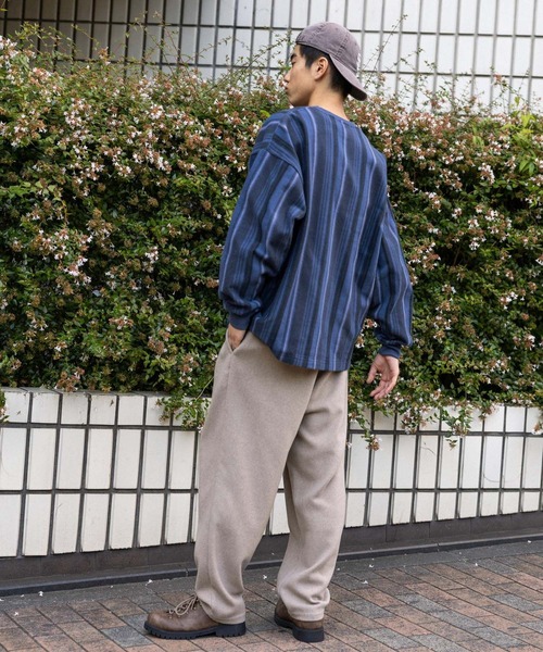 niko and...（ニコアンド）の「ツータックテーパードパンツ（スラックス・メンズ・その他1/チャコール/ベージュ/ライトグレー/ブラウン/ブラック・MEDIUM/LARGE）」の8枚目の写真