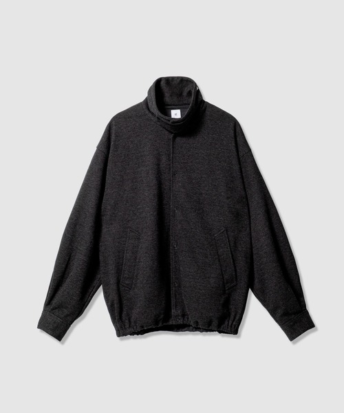 BAYFLOW（ベイフロー）の「【EF(エフ)】ウールライクジャージブルゾン（MEN）（ブルゾン・メンズ・ダークグレー/ブラウン・MEDIUM/LARGE）」の7枚目の写真