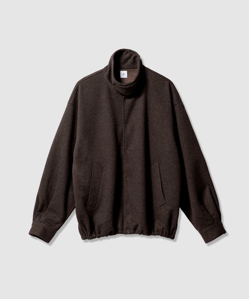 BAYFLOW（ベイフロー）の「【EF(エフ)】ウールライクジャージブルゾン（MEN）（ブルゾン・メンズ・ダークグレー/ブラウン・MEDIUM/LARGE）」の8枚目の写真