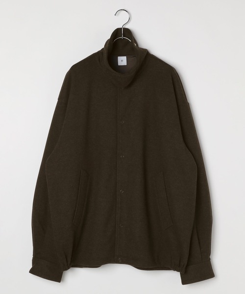 BAYFLOW（ベイフロー）の「【EF(エフ)】ウールライクジャージブルゾン（MEN）（ブルゾン・メンズ・ダークグレー/ブラウン・MEDIUM/LARGE）」の9枚目の写真