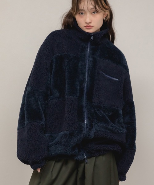 Hideka Original】2WAYリバーシブルボアブルゾン / ジャケット