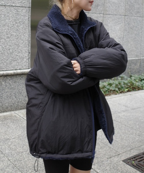 Hideka Original】2WAYリバーシブルボアブルゾン / ジャケット