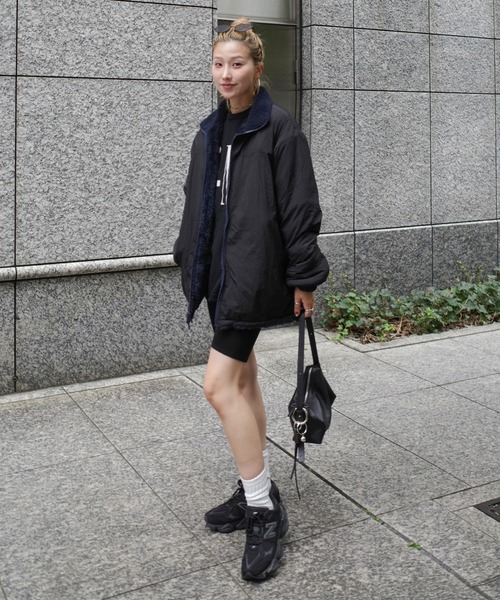 Hideka Original】2WAYリバーシブルボアブルゾン / ジャケット