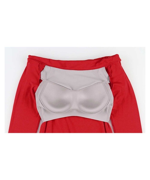 OUR WACOAL（アワワコール）の「カップ付きオフショルダー（Tシャツ/カットソー・レディース・レッド/ブラウン/アイボリー/ブラック・L/M）」の11枚目の写真