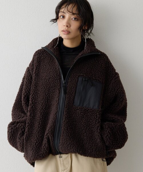 Whim Gazette（ウィムガゼット）の「ボアブルゾン（その他アウター