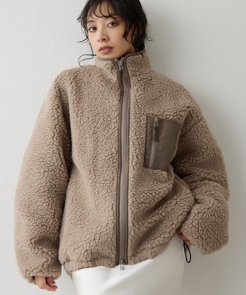 Whim Gazette（ウィムガゼット）の「ボアブルゾン（その他アウター