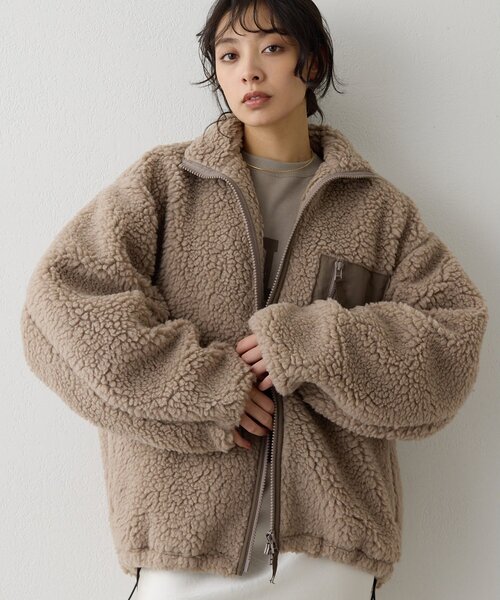 Whim Gazette（ウィムガゼット）の「ボアブルゾン（その他アウター