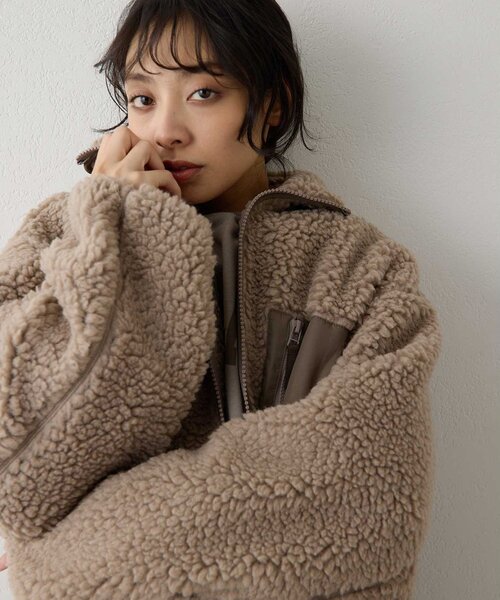 Whim Gazette（ウィムガゼット）の「ボアブルゾン（その他アウター