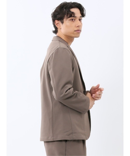 TAKA-Q（タカキュー）の「【ストレッチ ウォッシャブル】タカキュー カットツイル 2ボタンテーラードジャケット(セットアップ可能)（セットアップ・メンズ・ネイビー/ブラウン/ブラック・MEDIUM/LARGE/X-LARGE）」の9枚目の写真