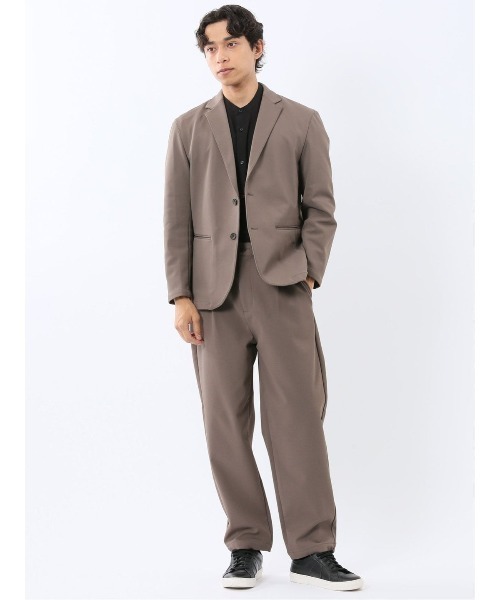 TAKA-Q（タカキュー）の「【ストレッチ ウォッシャブル】タカキュー カットツイル 2ボタンテーラードジャケット(セットアップ可能)（セットアップ・メンズ・ネイビー/ブラウン/ブラック・MEDIUM/LARGE/X-LARGE）」の10枚目の写真