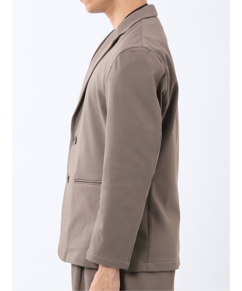 TAKA-Q（タカキュー）の「【ストレッチ ウォッシャブル】タカキュー カットツイル 2ボタンテーラードジャケット(セットアップ可能)（セットアップ・メンズ・ネイビー/ブラウン/ブラック・MEDIUM/LARGE/X-LARGE）」の12枚目の写真