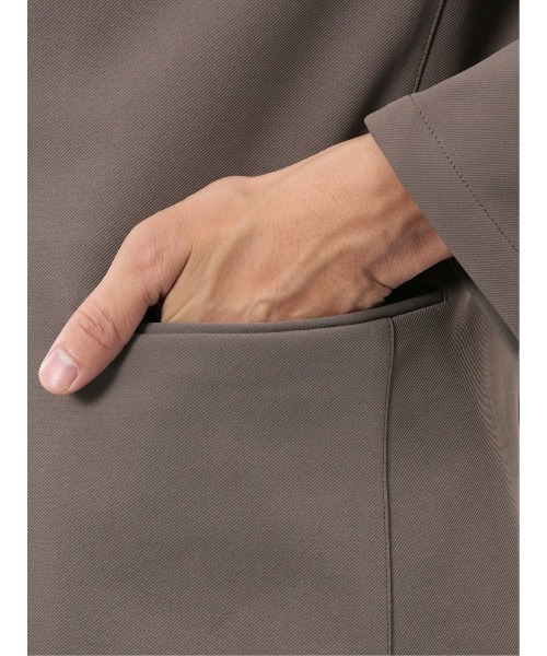 TAKA-Q（タカキュー）の「【ストレッチ ウォッシャブル】タカキュー カットツイル 2ボタンテーラードジャケット(セットアップ可能)（セットアップ・メンズ・ネイビー/ブラウン/ブラック・MEDIUM/LARGE/X-LARGE）」の15枚目の写真